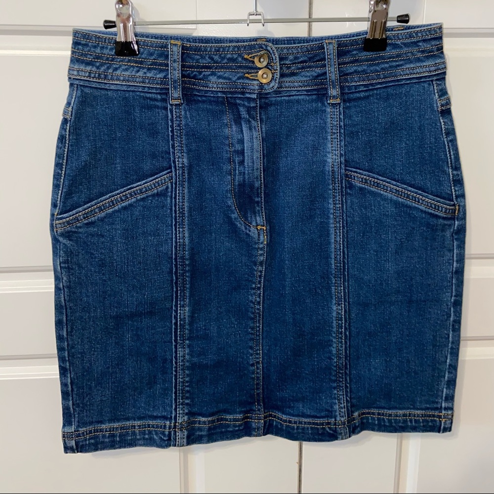 Free people jean skirt